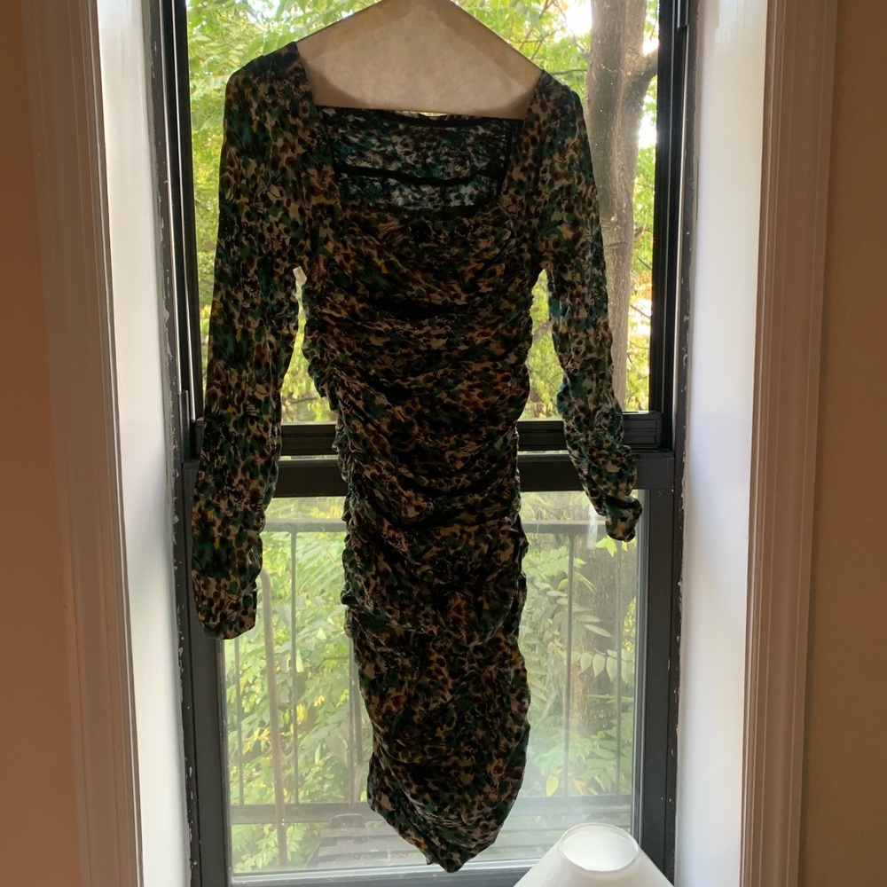 Diane Von Furstenberg silk long sleeve dress